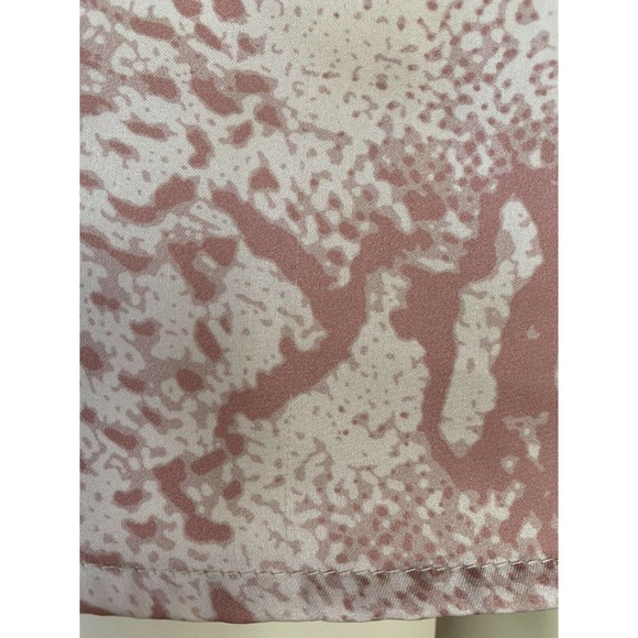 Rudsak Snakeskin Printed Mini Dress Small Womens Pink Faux Leather Trim Belt Top - Picture 12 of 12